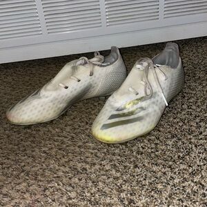 Adidas X Ghosted.3 FG Cloud White Gold Silver Soccer Cleats
